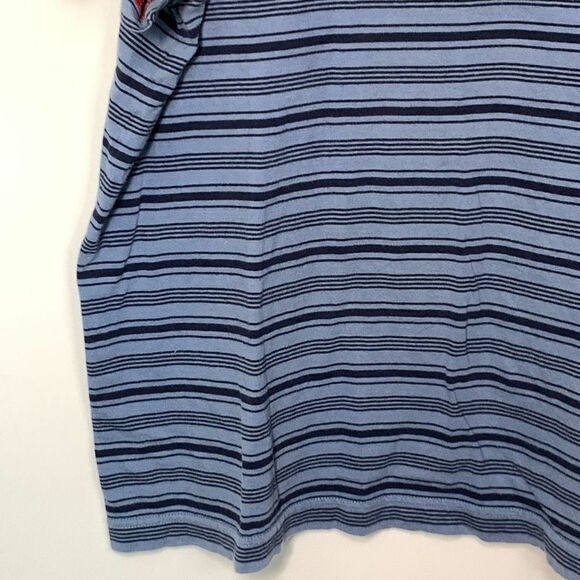Tommy Hilfiger Men's Striped Crew Neck Short Sleeve T-Shirt Blue Size Medium - Picture 3 of 6